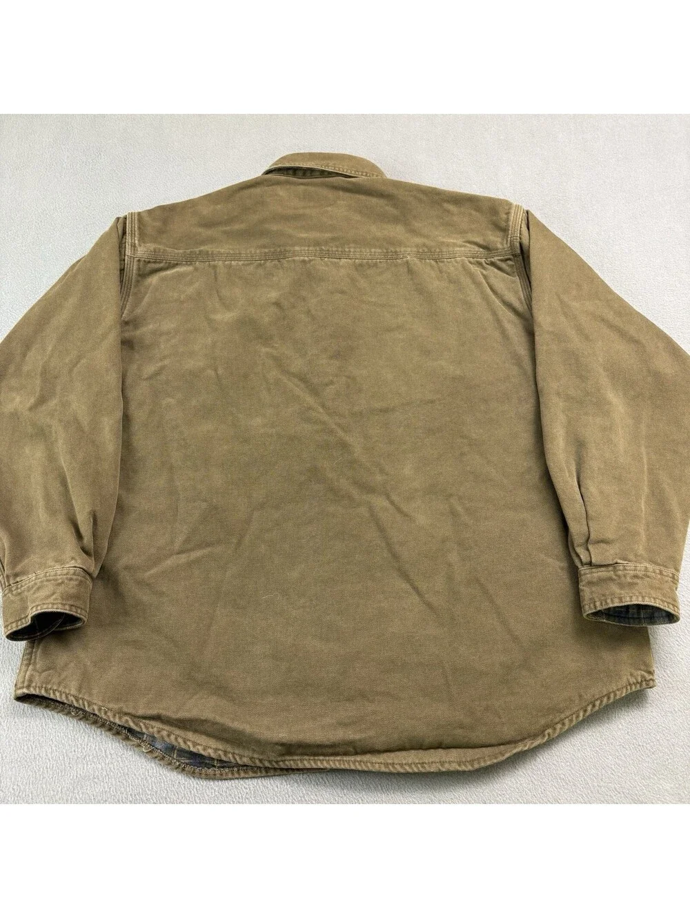 Vintage LL Bean Flannel Lined Hurricane Shirt Jacket Women’s Size XL Shacket